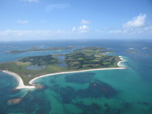 Tresco aerial view
